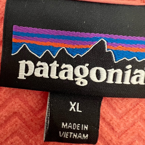 Patagonia Coral Orange Hooded Softshell Jacket Women’s XL - Picture 4 of 5